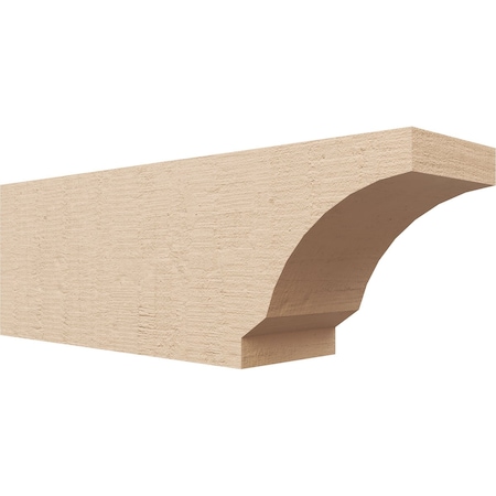 Ekena Millwork 6in. W x 8in. H x 24in. L Moab Woodgrain TimberThane Rafter Tail, Primed Tan RFTUR06X08X24MOARCPR